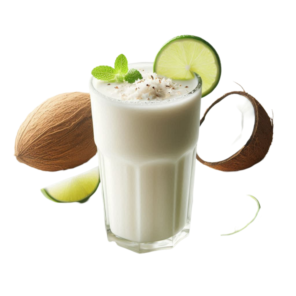 Almond and Coconut Smoothie with Lime png
