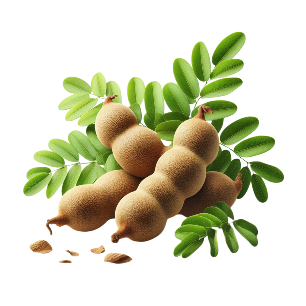 Tamarind Branch with Leaves and Pods png