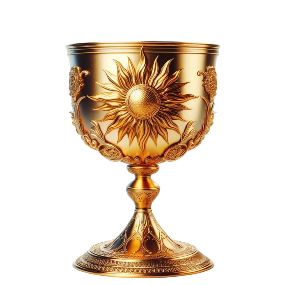 Golden Ornate Royal Chalice Goblet png