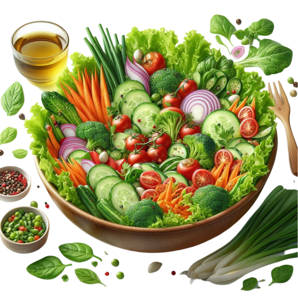 Fresh Vegetable Salad Bowl png