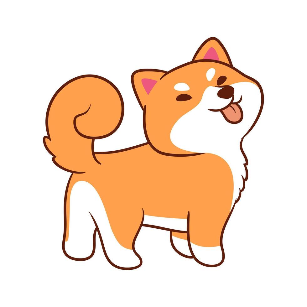Shiba Inu explodes master vector