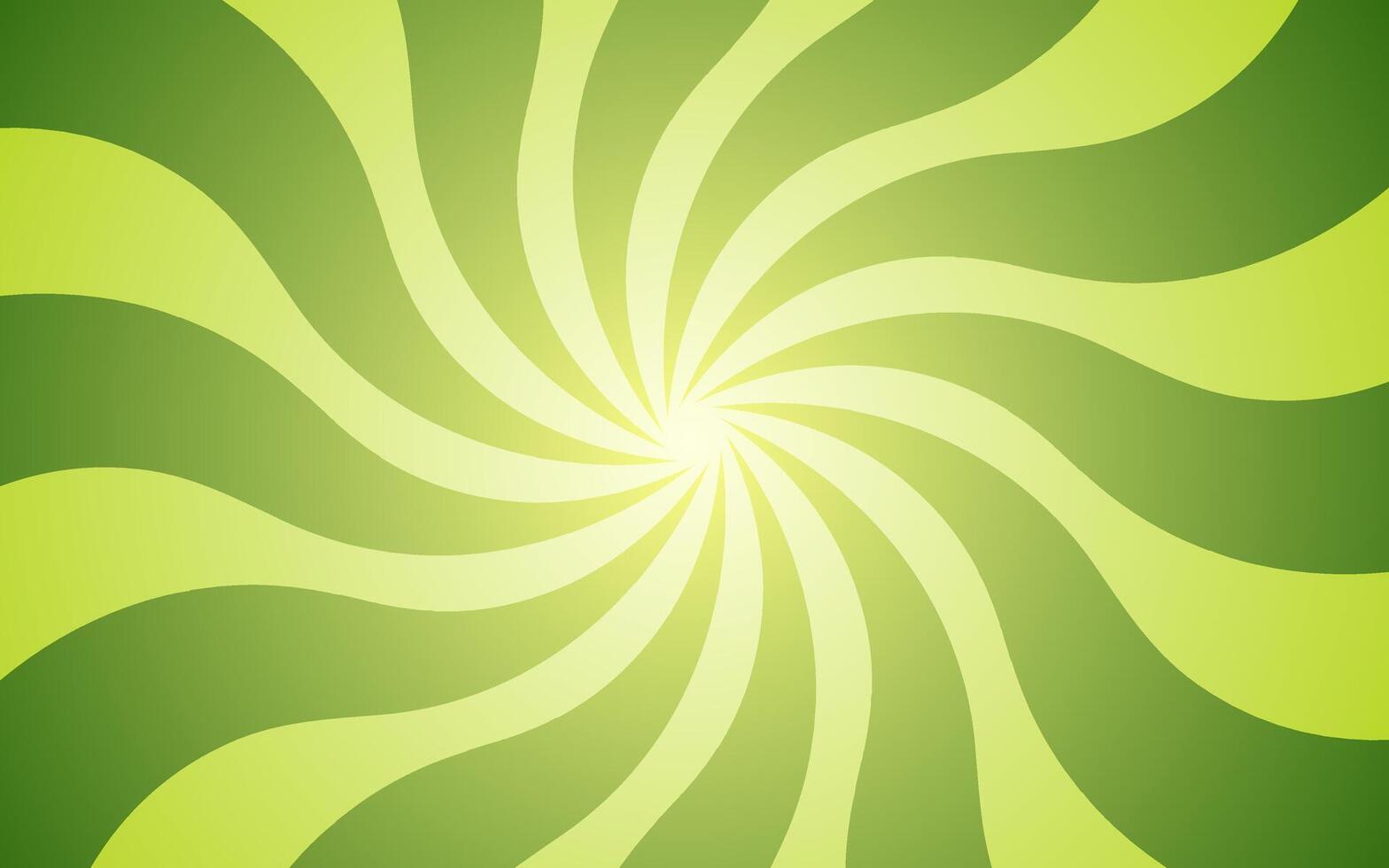 Green light spiral background illustration. Groovy hippie background. Waves, swirl, twirl pattern. Twisted and distorted texture in trendy retro psychedelic style. Y2k aesthetic. vector