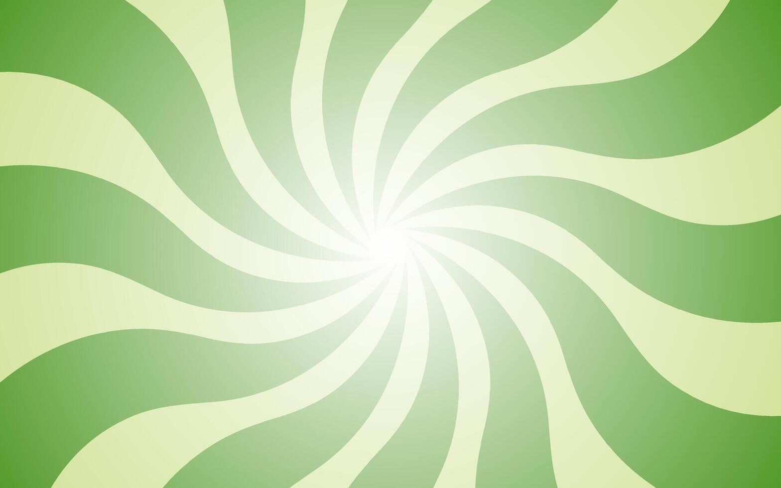 Green light gradient spiral background illustration. Groovy background. Waves, swirl, twirl pattern. Twisted and distorted texture in trendy retro psychedelic style. Y2k aesthetic. vector