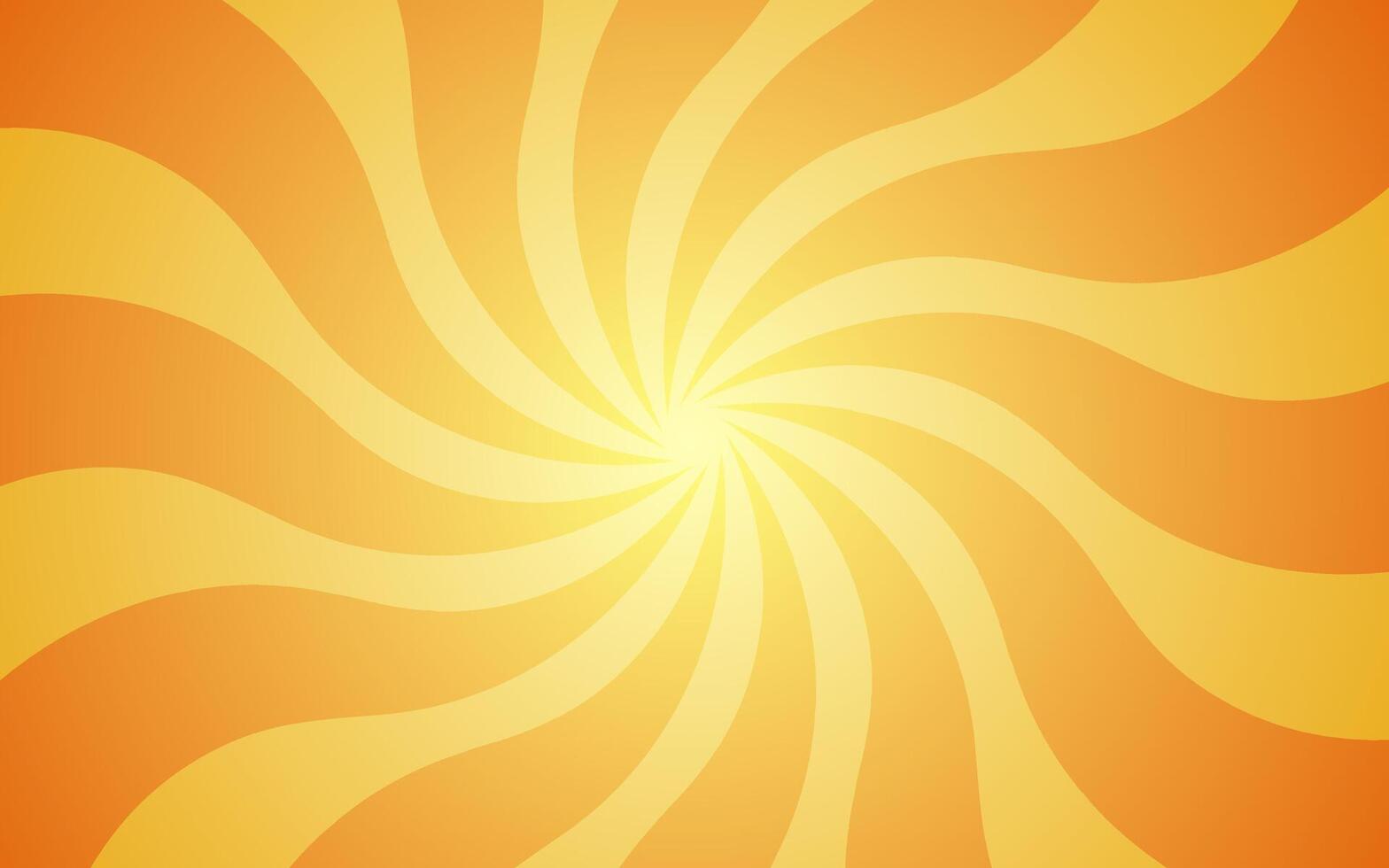 Yellow orange spiral background illustration. Groovy hippie background. Waves, swirl, twirl pattern. Twisted and distorted texture in trendy retro psychedelic style. Y2k aesthetic. vector