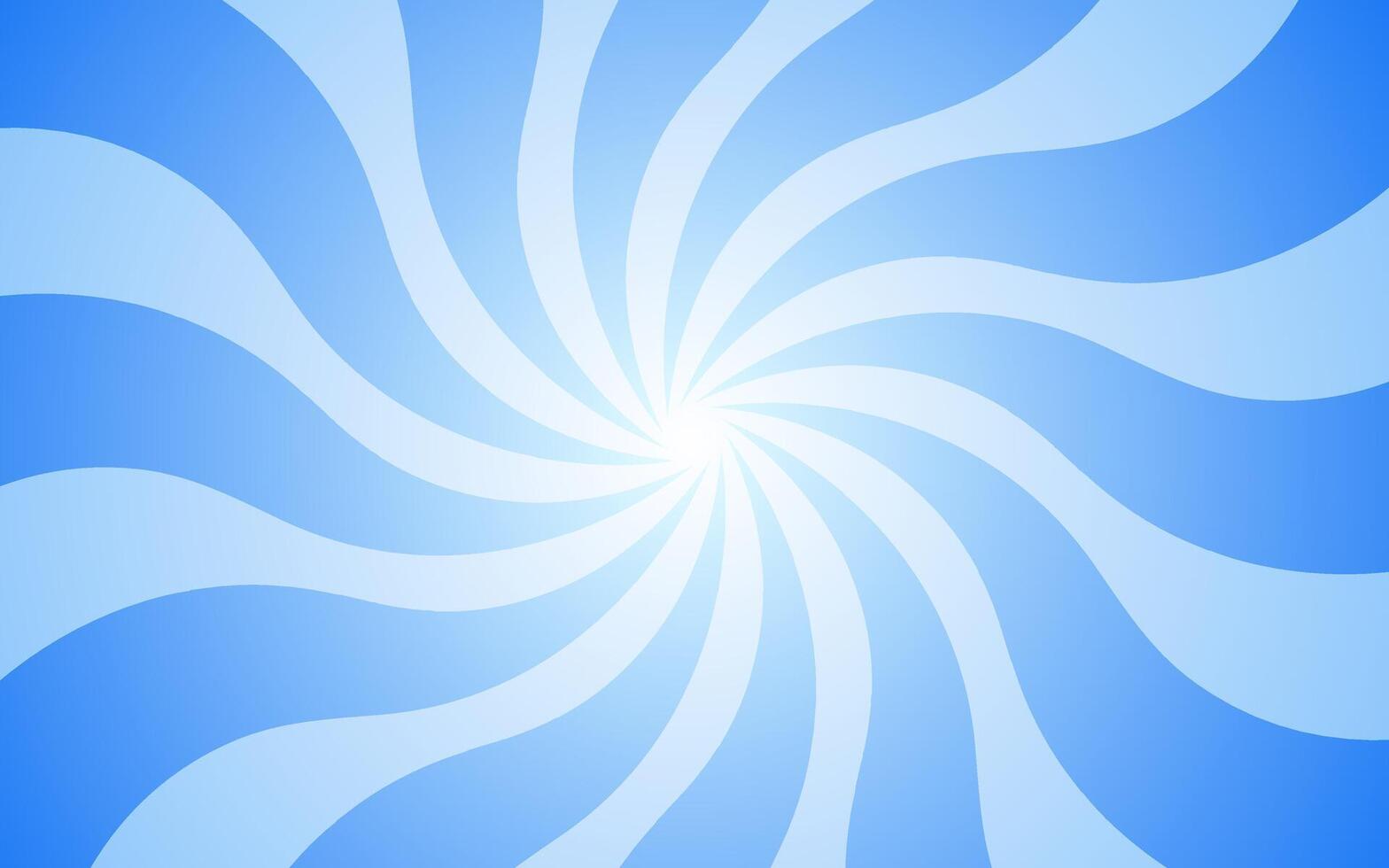 Blue light spiral background illustration. Groovy background. Waves, swirl, twirl pattern. Twisted and distorted texture in trendy retro psychedelic style. Y2k aesthetic. vector