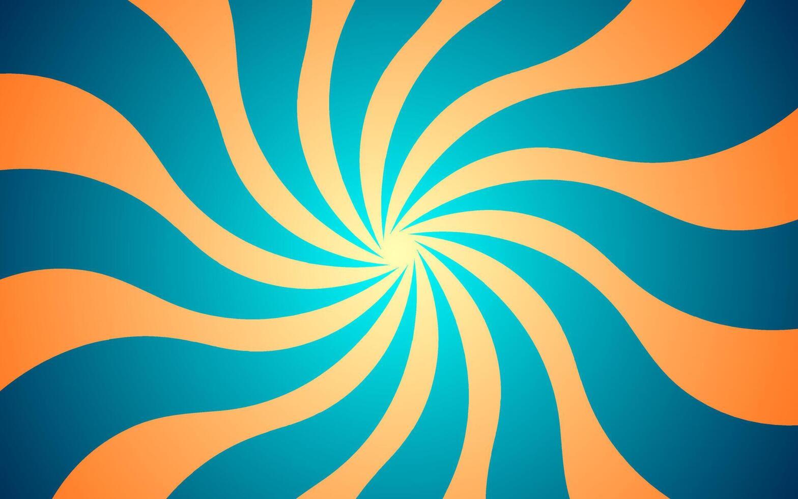 Green yellow light spiral background illustration. Groovy background. Waves, swirl, twirl pattern. Twisted and distorted texture in trendy retro psychedelic style. Y2k aesthetic vector