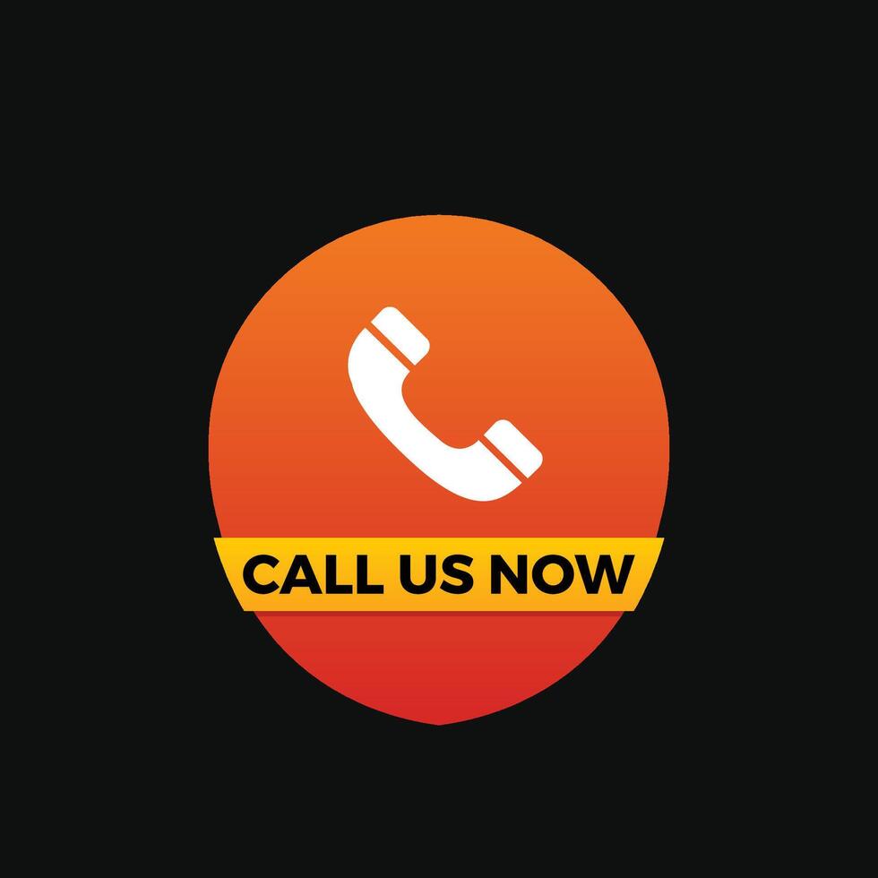 Contact us call now banner design vector