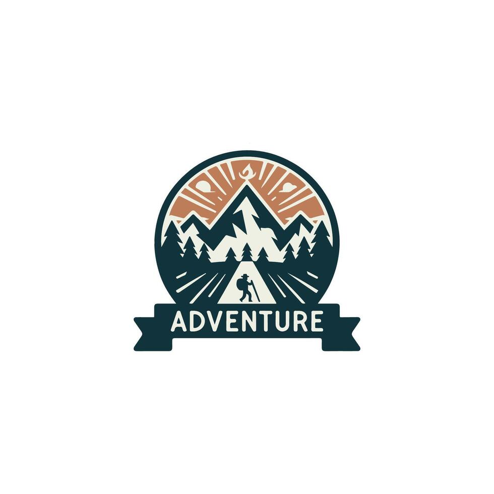 the logo for adventure vector