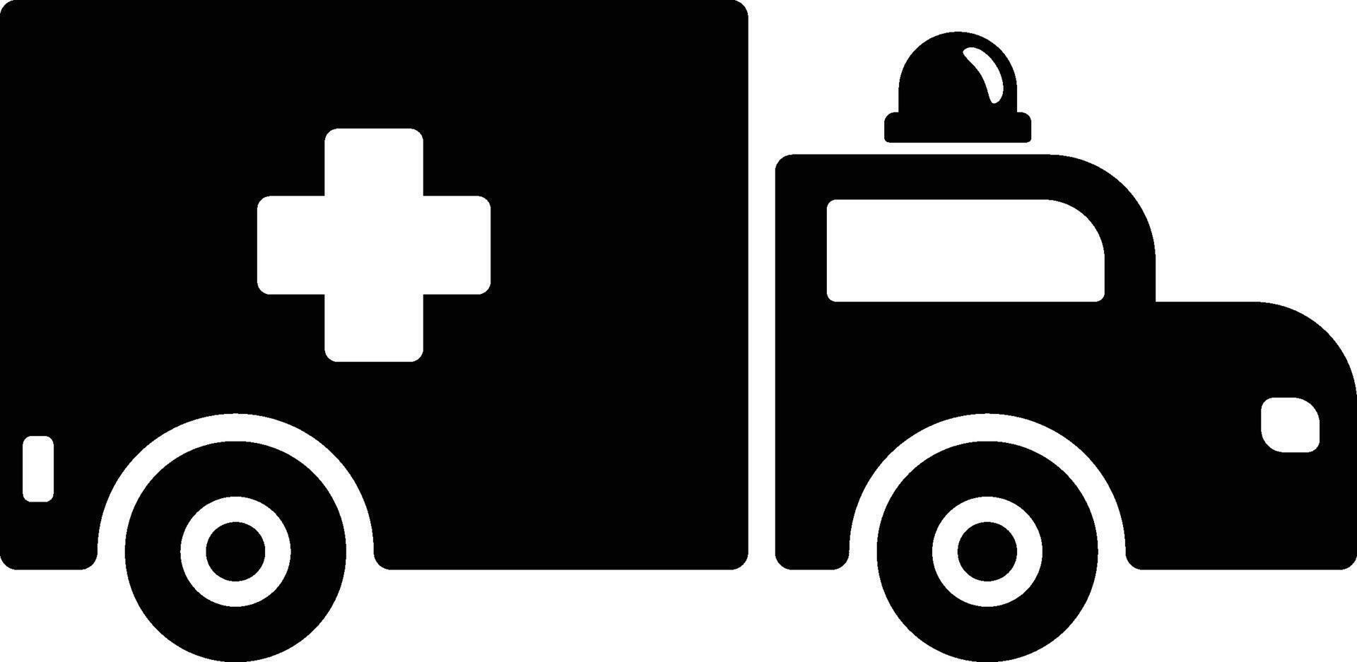 Medical vehicle ambulance icon vector