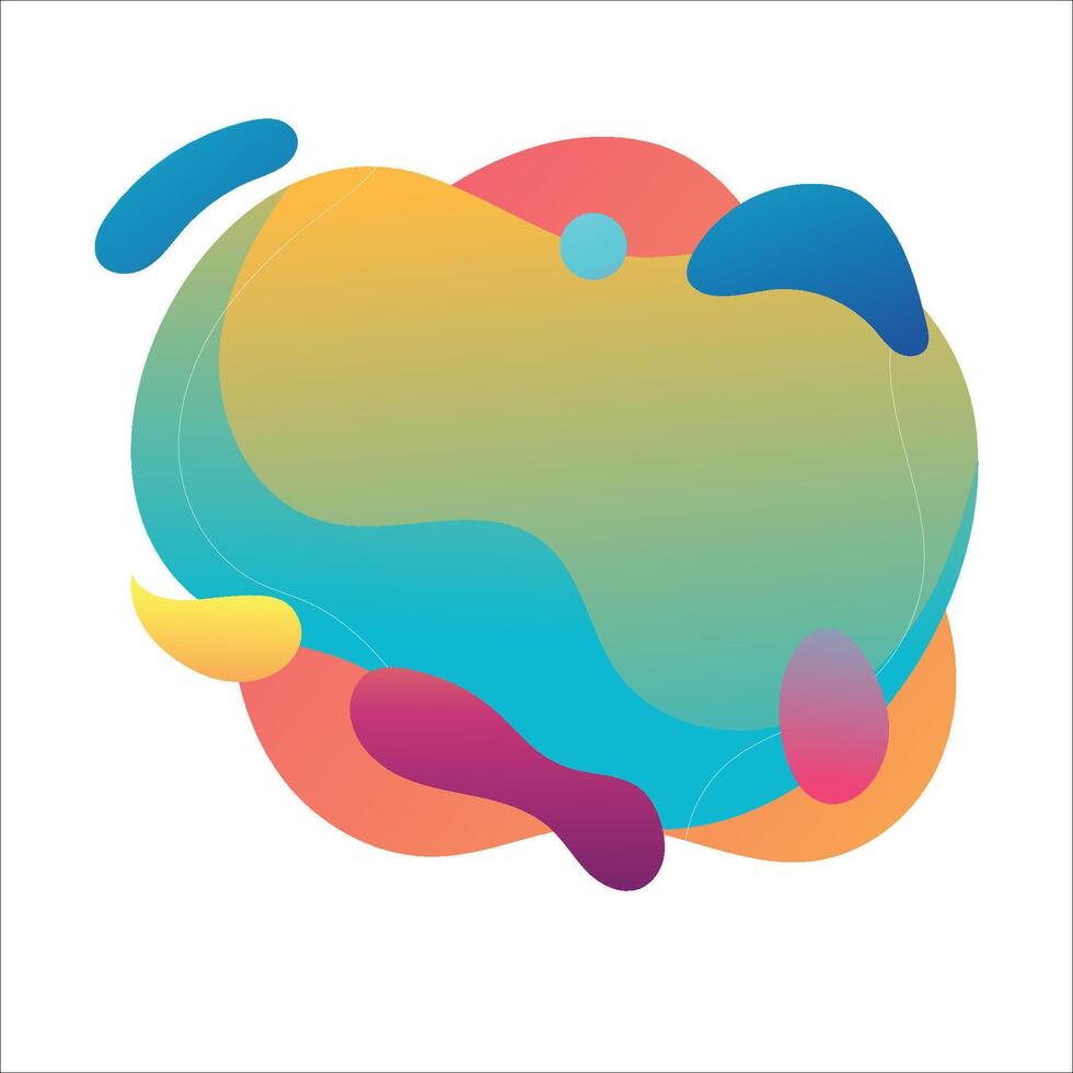 gradient holi label color yellow blue vector