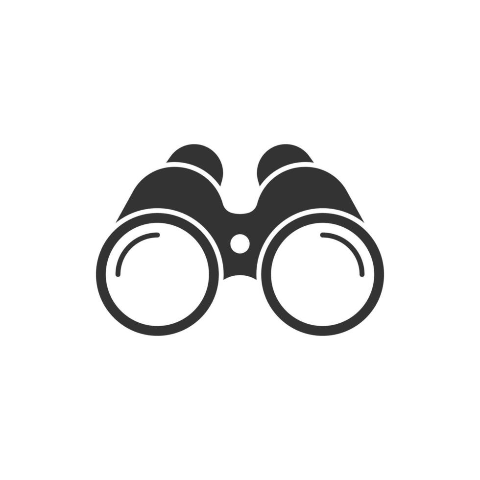 Binoculars icon illustration design isolated on white vector