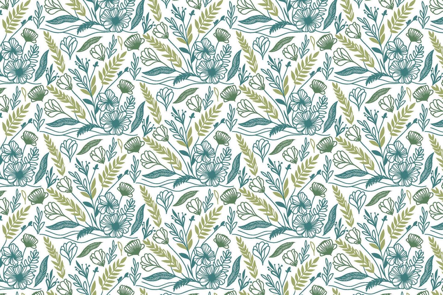 flower sketch design using one line technique for stylish fashion tops gift wrap prints bedding covers and surface textiles vector