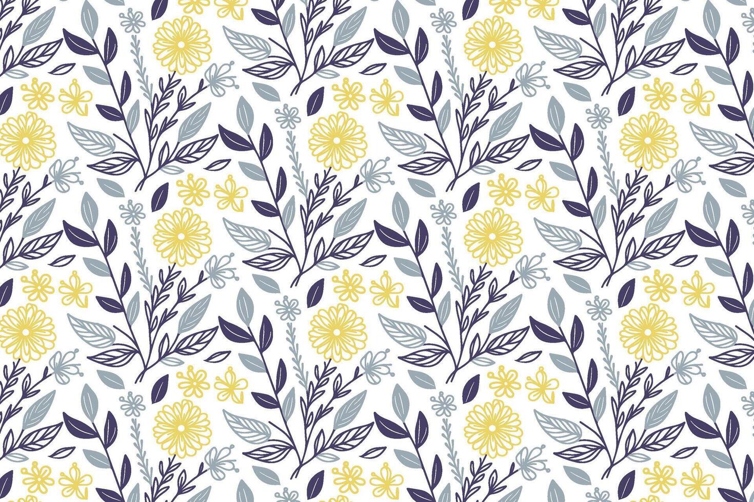 modern floral pattern drawn in continuous one line style for wrapping paper home textile and women fashion design vector