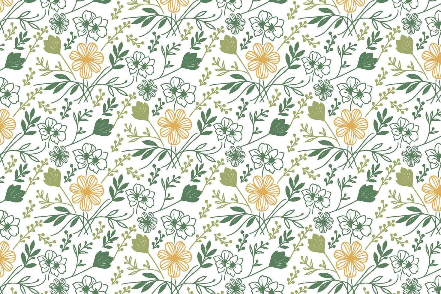 trendy single line flower sketch pattern created for elegant fabric design women tops interior textiles and packaging materials vector