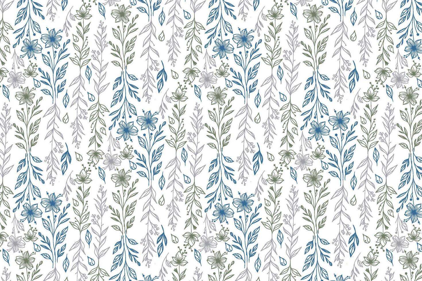 minimal sketch flower design pattern ideal for textile production women wear tabletop prints and packaging fabrics vector