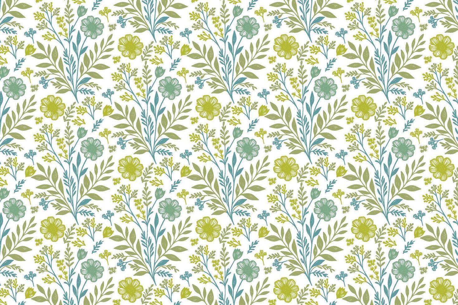 botanical one line floral pattern with modern minimalism aesthetics used in wrapping fabric table linens bedsheets and trendy women apparel vector