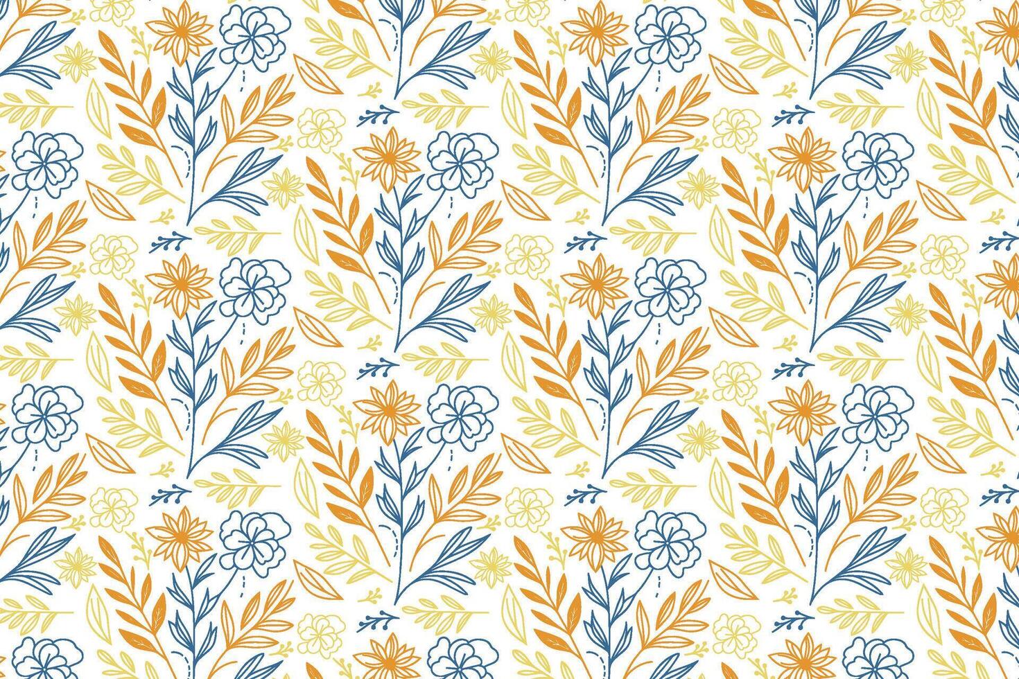 abstract floral outline drawing used for women clothing print tabletop decoration pillow covers and high end wrapping fabrics vector