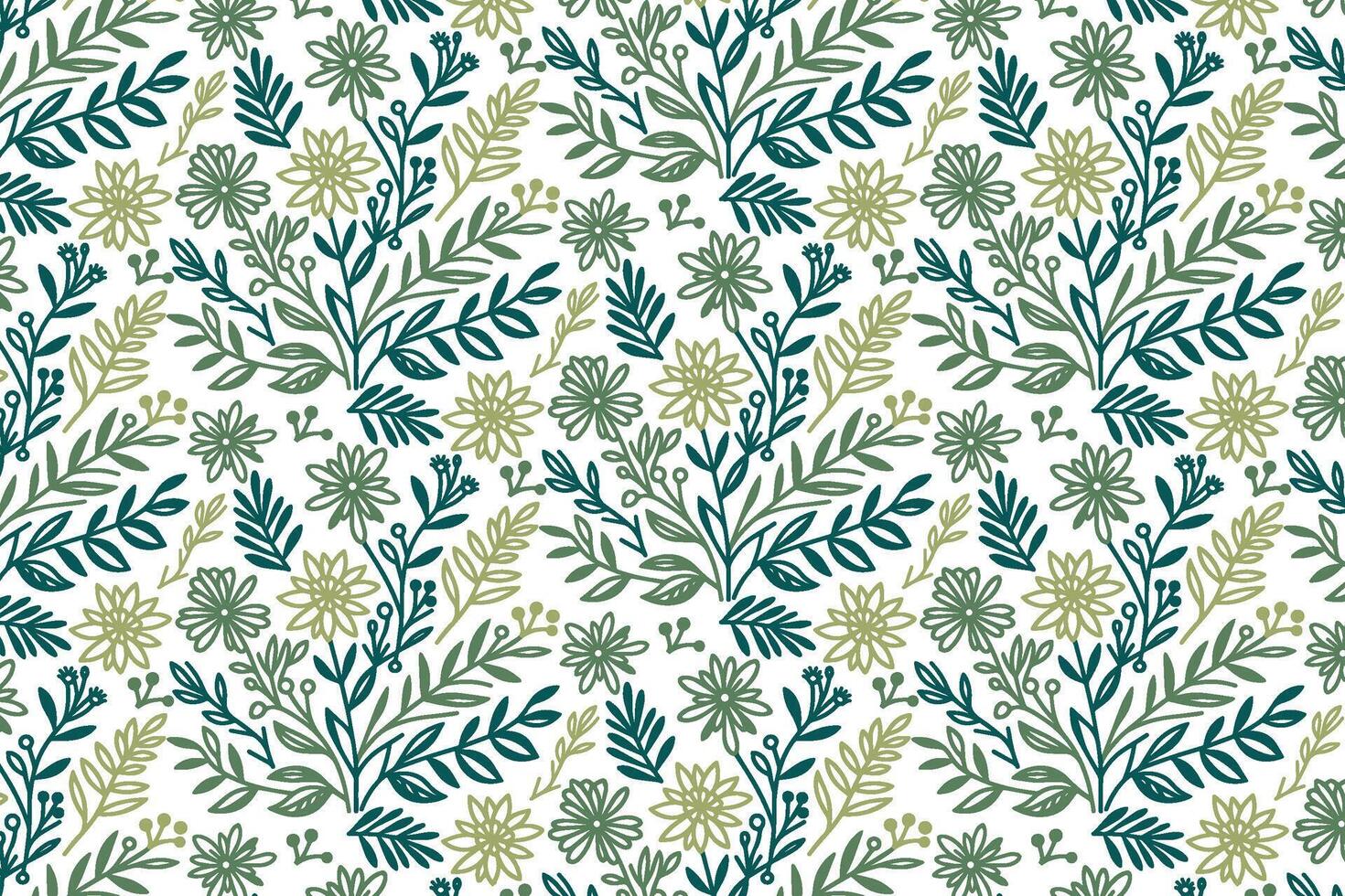 floral sketch art created in single line format for textile products women wear accessories and home wrap paper goods vector