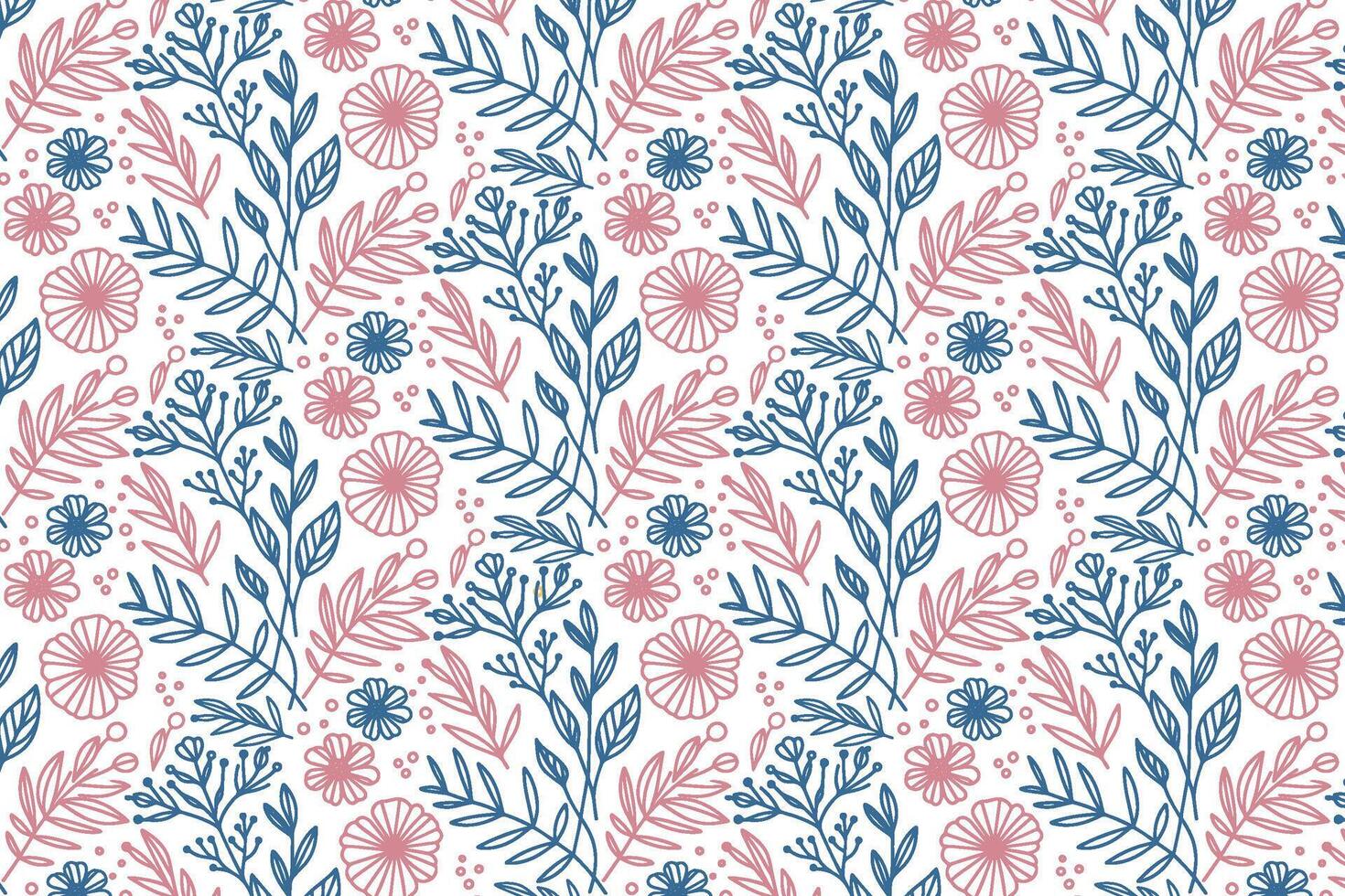 detailed flower sketch pattern in single line style designed for fashion textiles home goods and creative wrap designs vector
