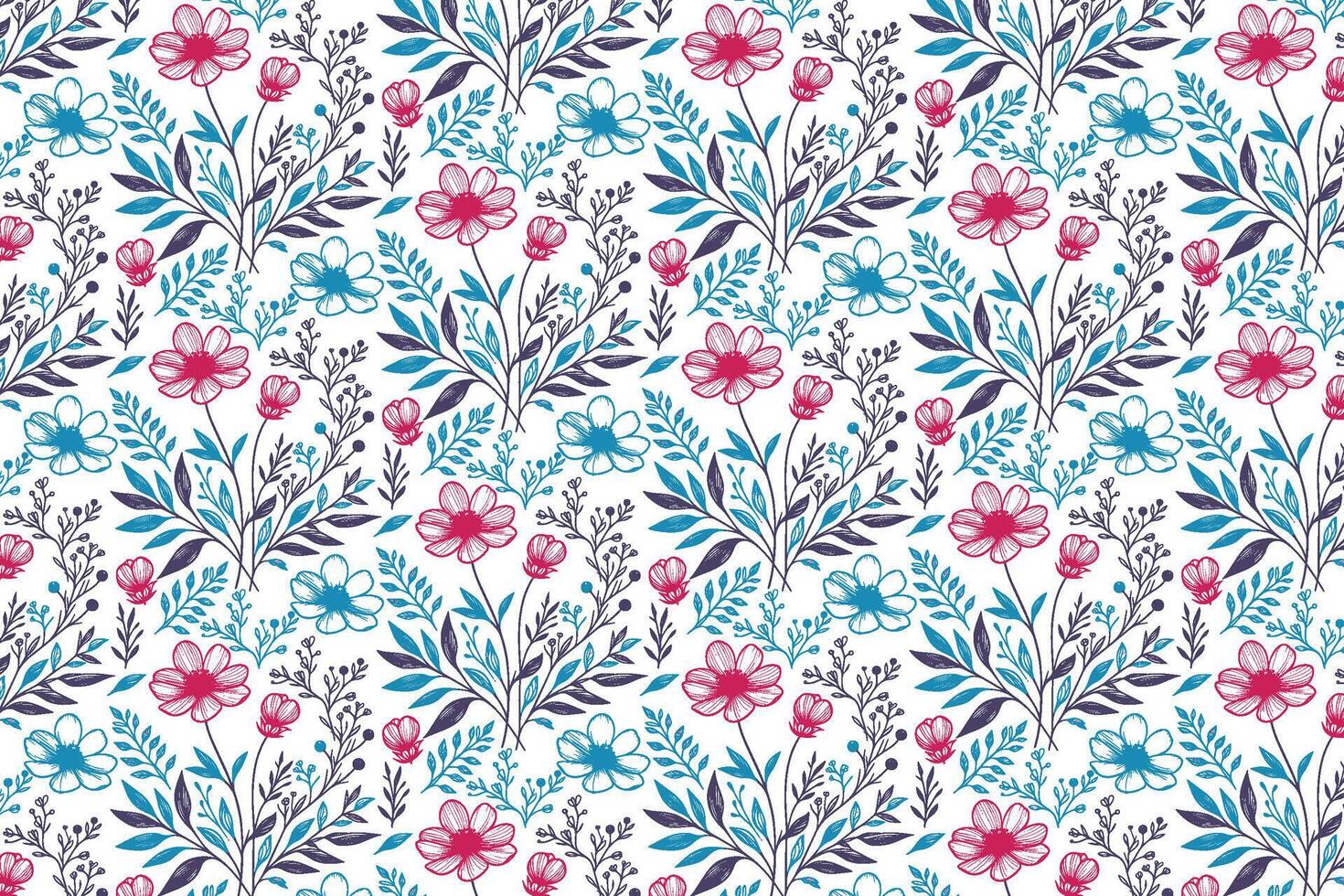 modern one line flower pattern showcasing abstract botanical design for home textile applications including pillow covers wrapping paper and fashion prints vector