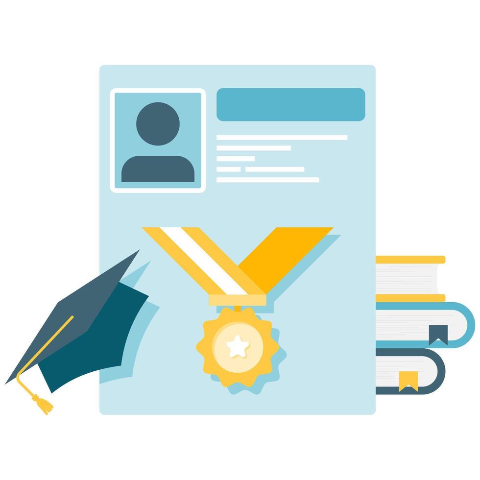Education documents, essential business document vector