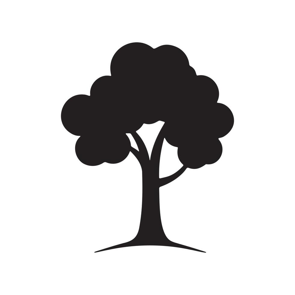 Tree Icon Silhouette for Creative Designers vector