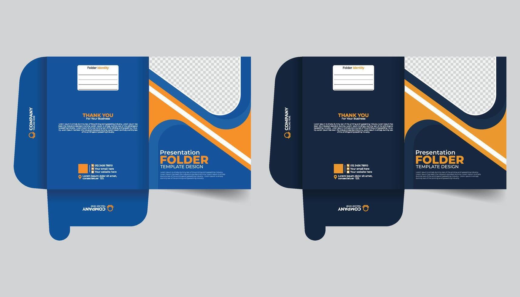 Office file, office document, Presentation folder design, file folder with creative design and creative colorful layout vector