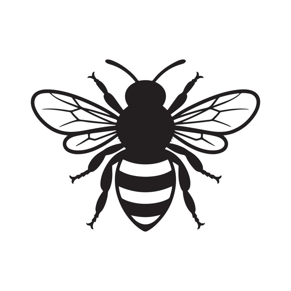 bee honey emblem vector