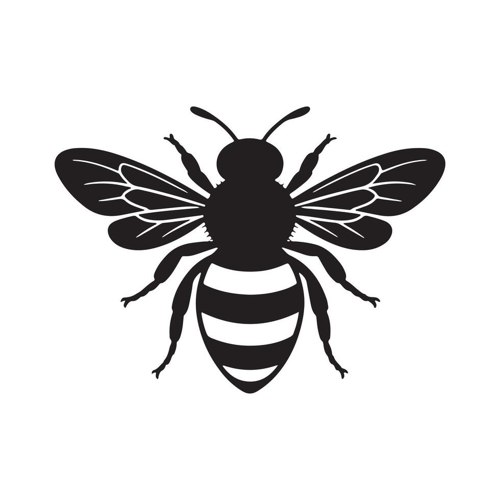 Bee symbol illustration eps 10 vector