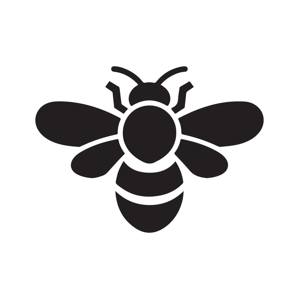 graphic design element bee icon vector