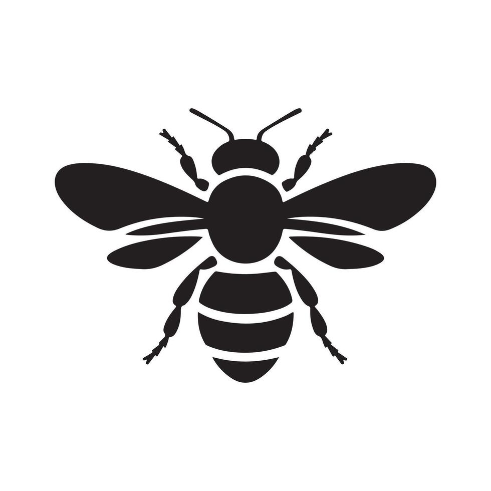bee icon flat style vector