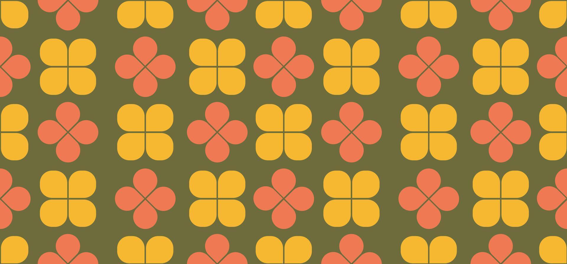 Abstract seamless pattern of colorful geometric shapes.Design for banner, flyer, print, poster, wallpaper, fabric. Abstract geometry. vector