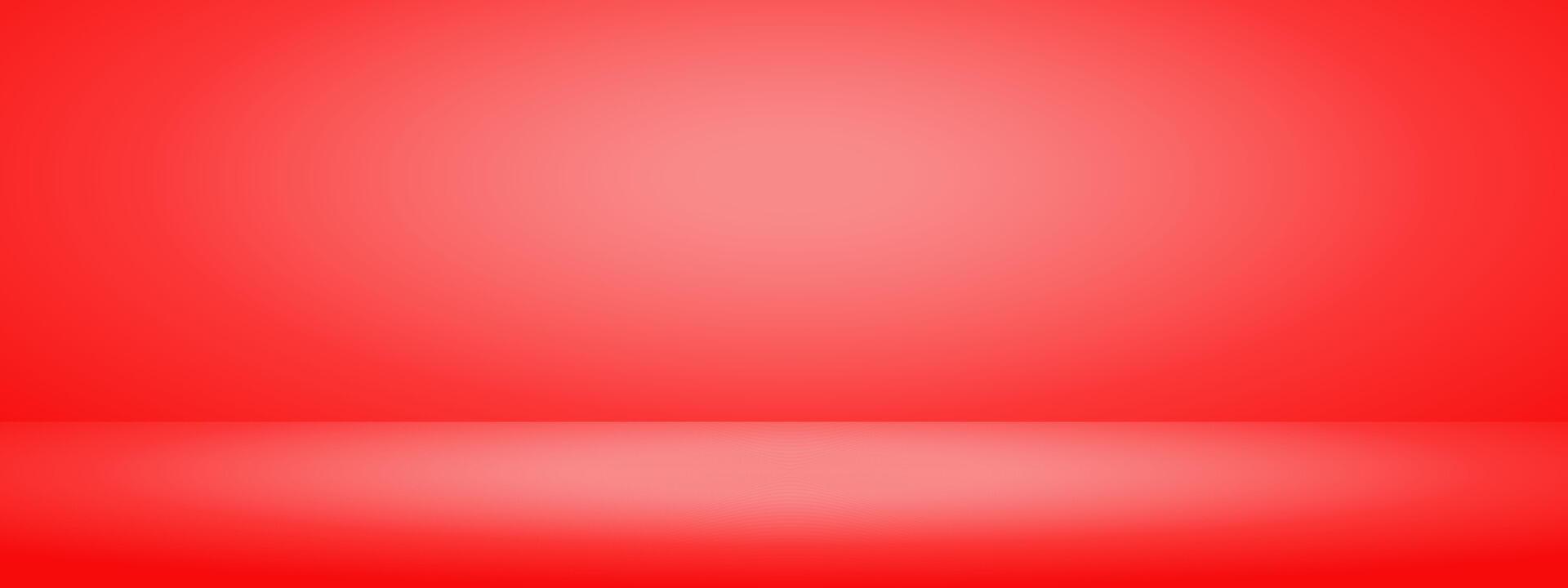 Red studio room. Limbo light background. Abstract 3d bg with empty space for advertising text. mockup illustration. vector