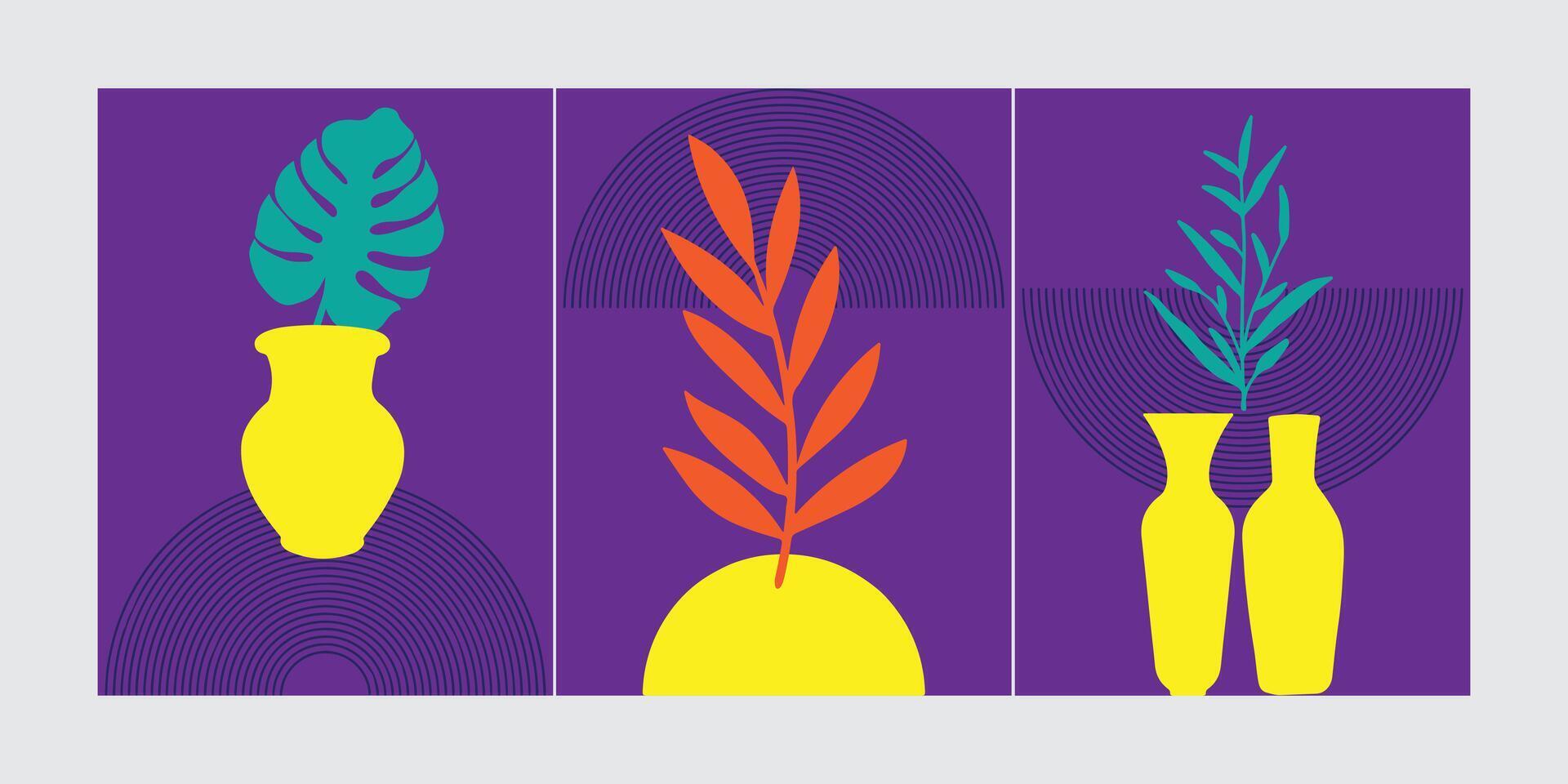 bundling Abstract art for decoration and collection, printable and easy to edit vector