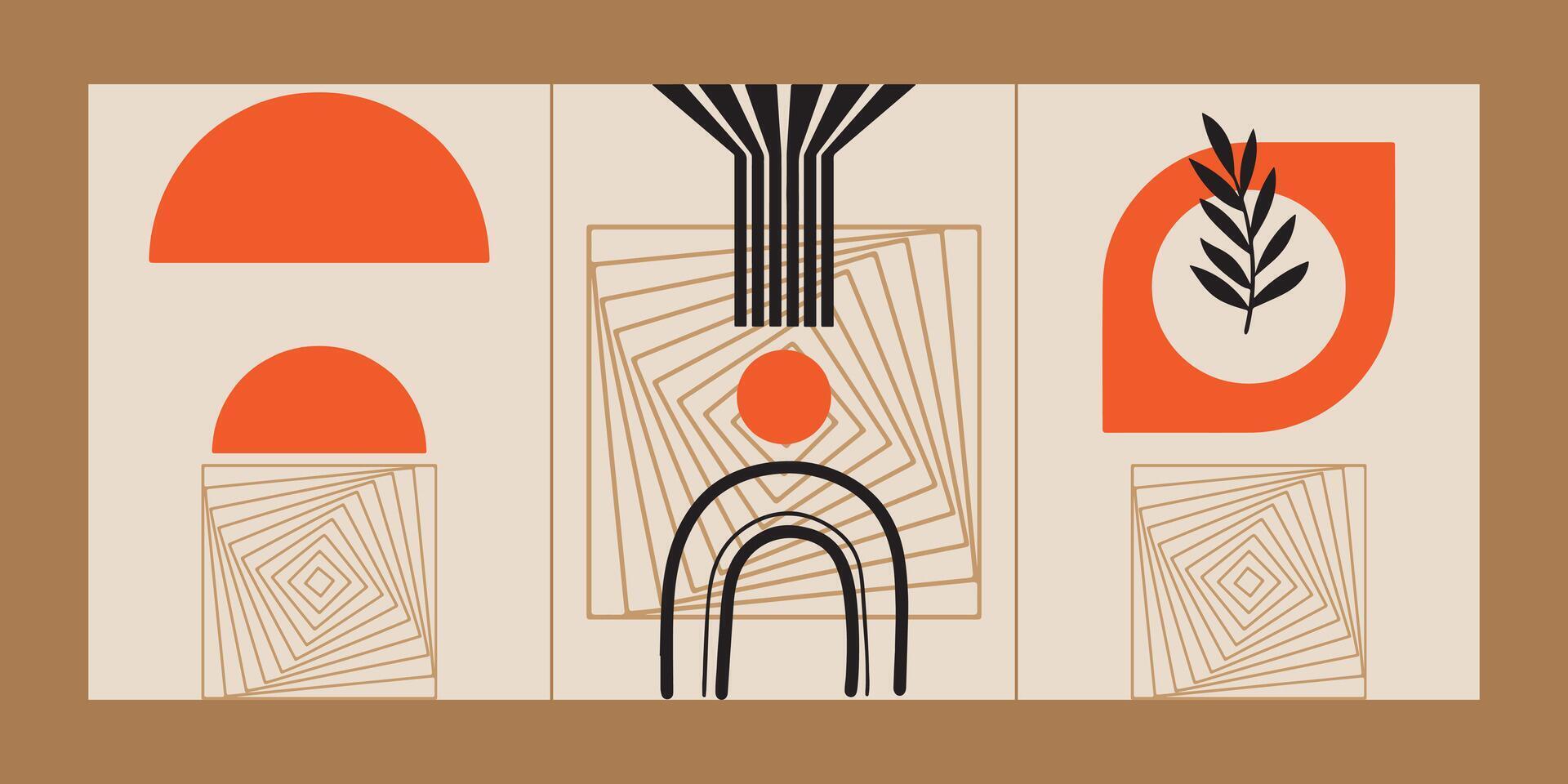 bundling outline Abstract art for decoration and collection, printable and easy to edit vector
