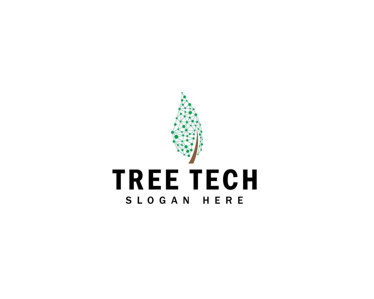 tech tree logo designs template, creative technology logo symbol vector