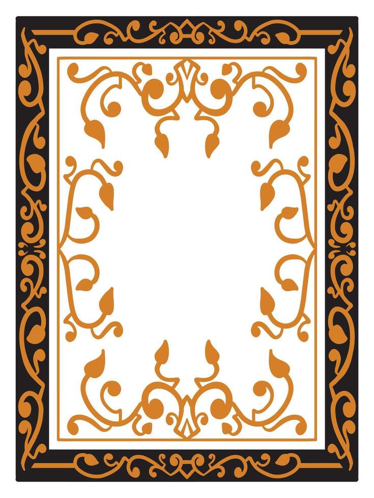 Ornamental Frames with Classic Corner Design vector