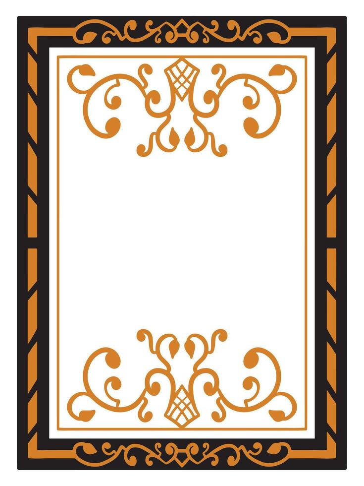 Elegant Scroll Frames with Vintage Touch vector