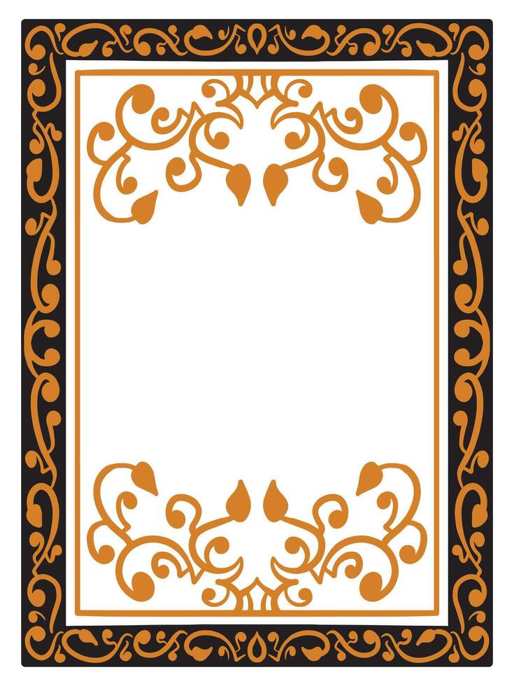 Timeless Scroll Border Frames for Certificates vector
