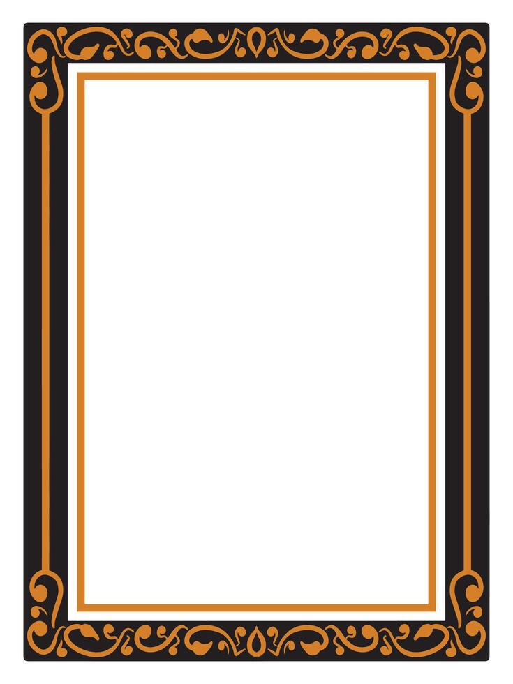 Simple Scroll Borders for Clean Print Design vector