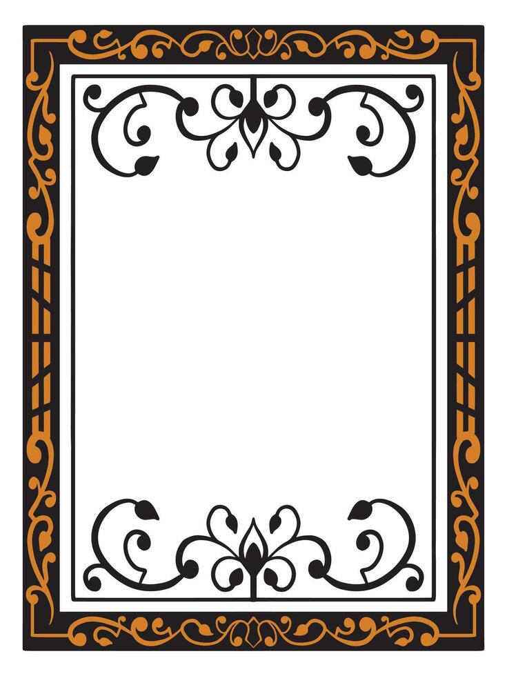 Scroll and Flourish Ornamental Borders vector