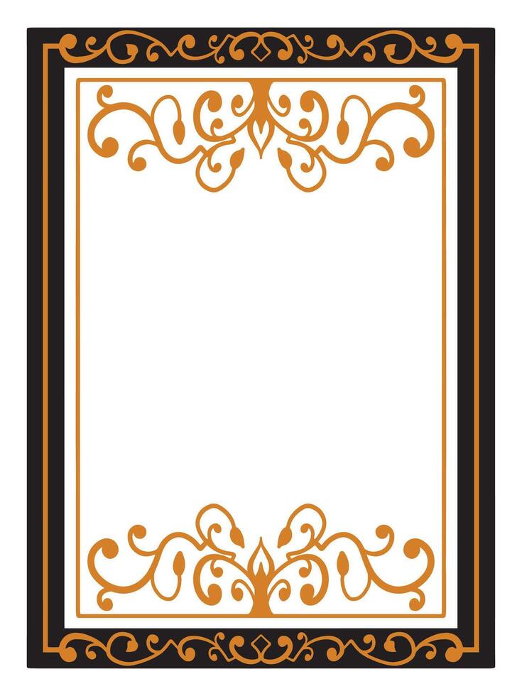 Delicate Ornamental Border Design vector