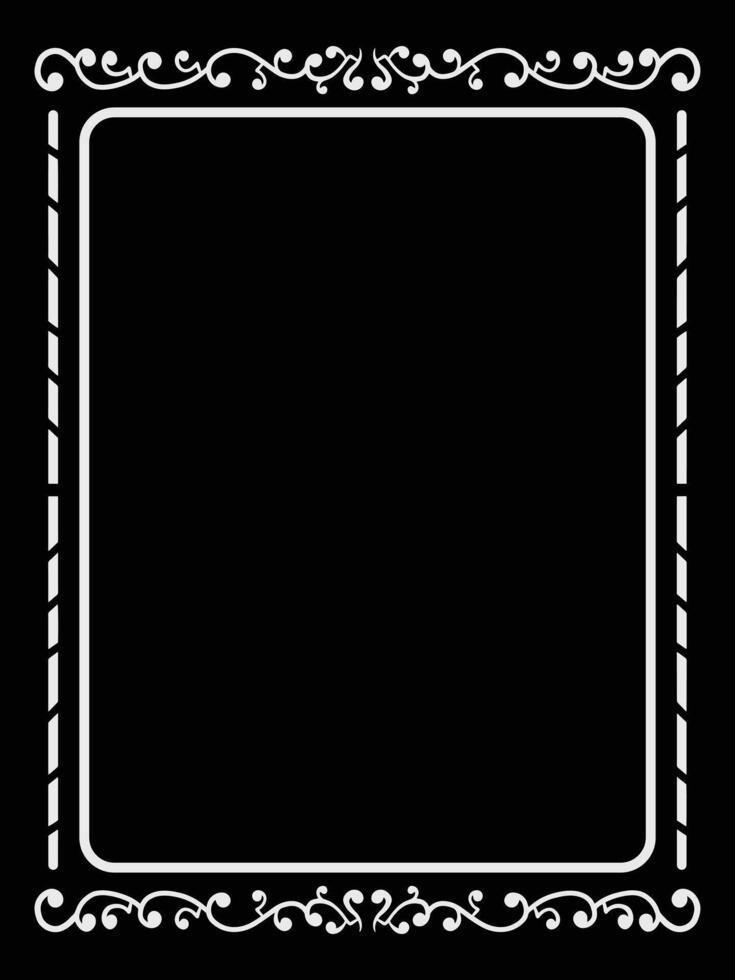 Glamorous Ornamental Frame for Print Design vector