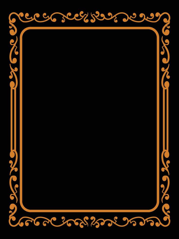 Elegant Frame with Flourished Corners vector