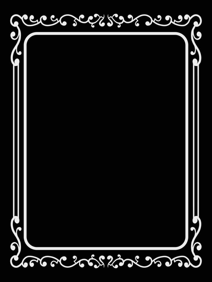 Ornamental Frame with Aristocratic Style vector