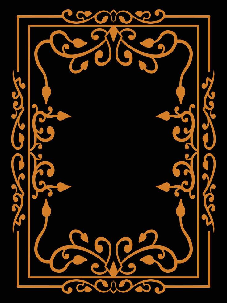 Elegant Line Art Frame for Weddings vector