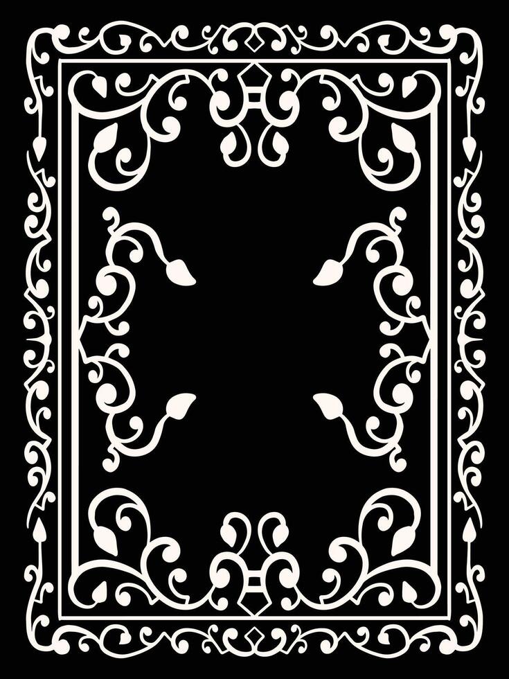 Sophisticated Ornamental Frames for Wedding Templates vector