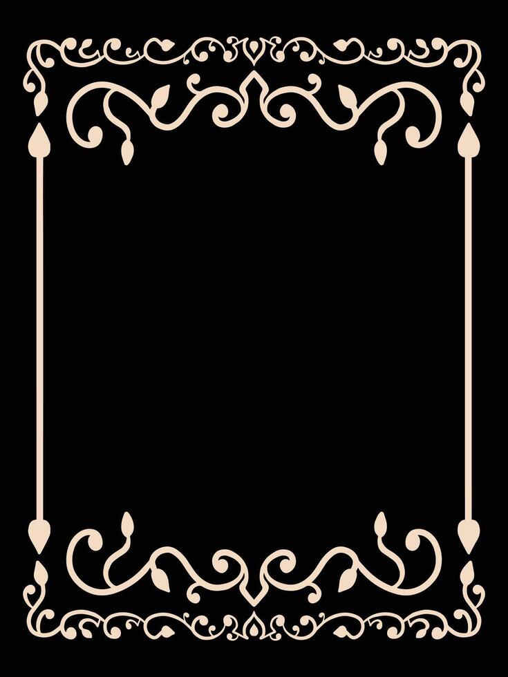 Luxury Frame Design with Intricate Details vector