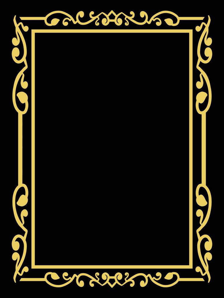 Soft Ornamental Frame Borders for Feminine Design vector