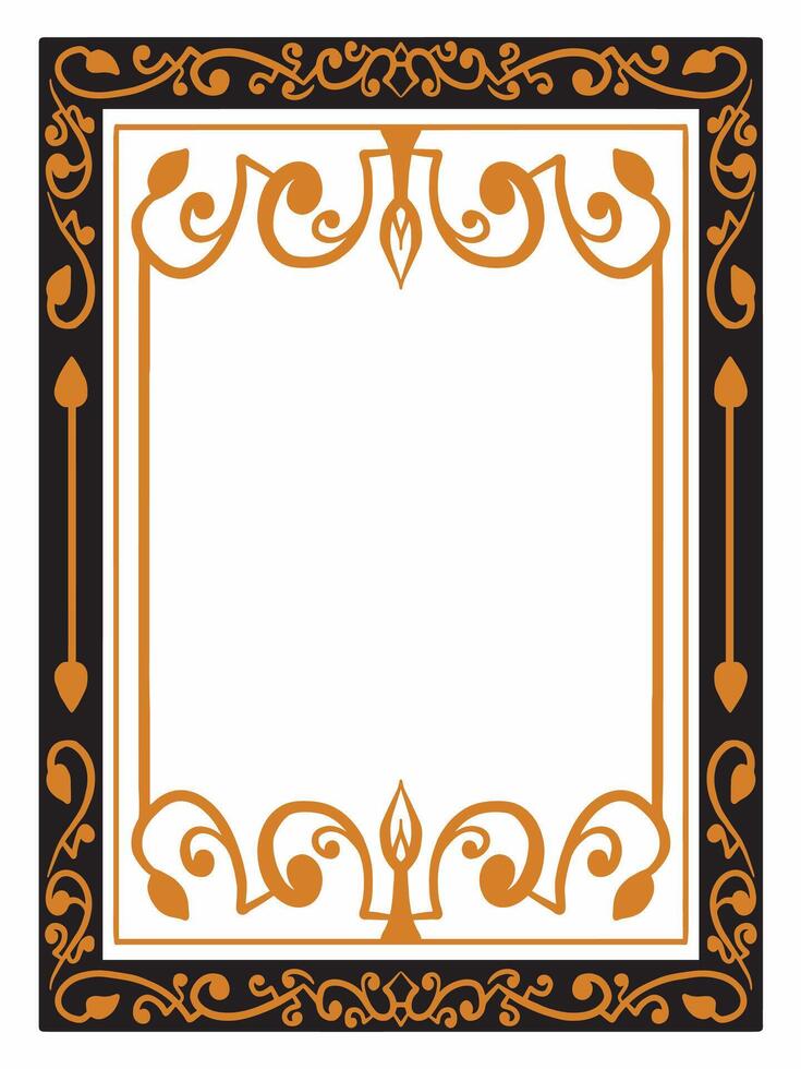 Dynamic Ornamental Frames for Digital Use vector